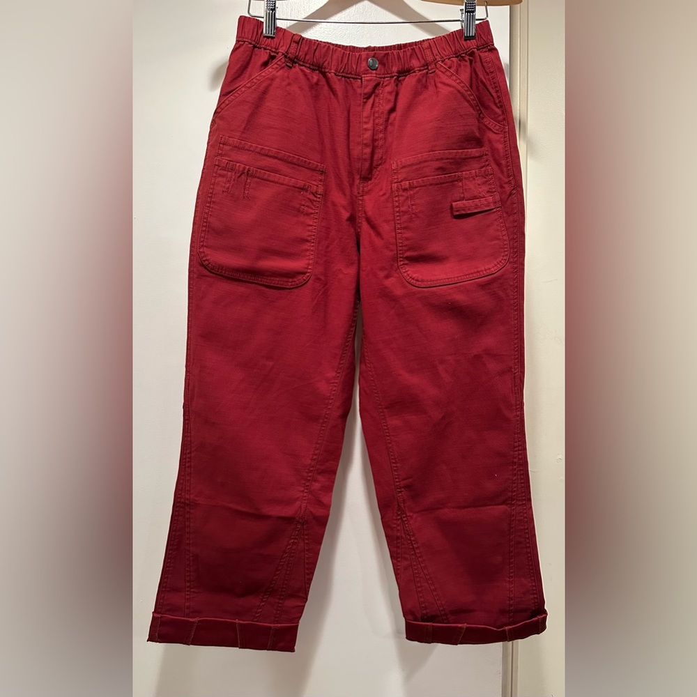 FP Free People Movement Cargo Pants Medium Deep Red